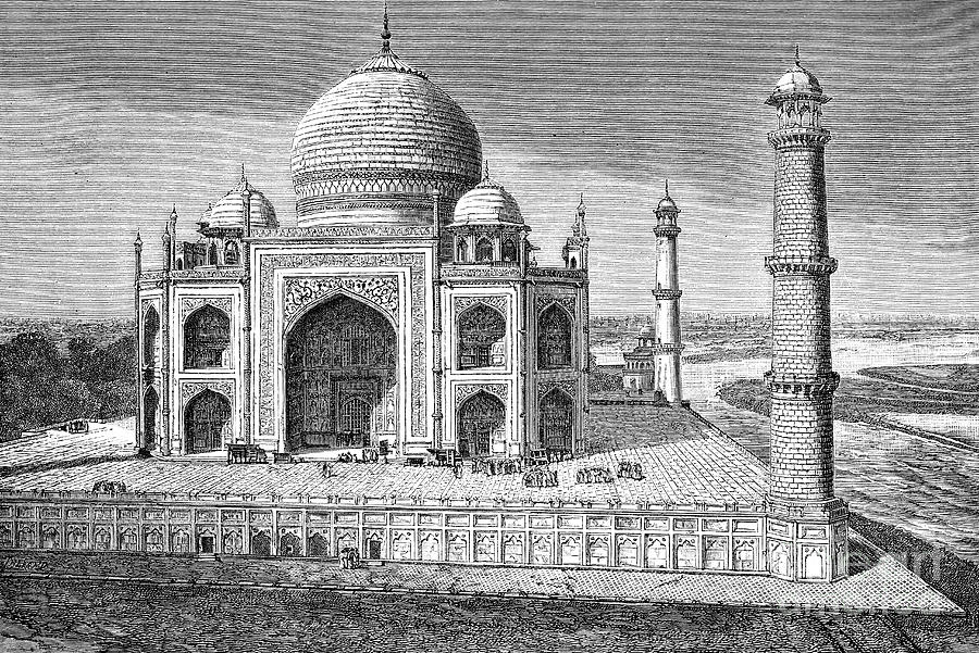 Taj Mahal Drawing Drawing by Ammar Khan - Pixels-saigonsouth.com.vn