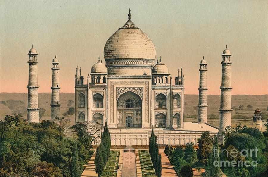 The Taj Mahal At Agra, C1895, 1904 Drawing by Print Collector
