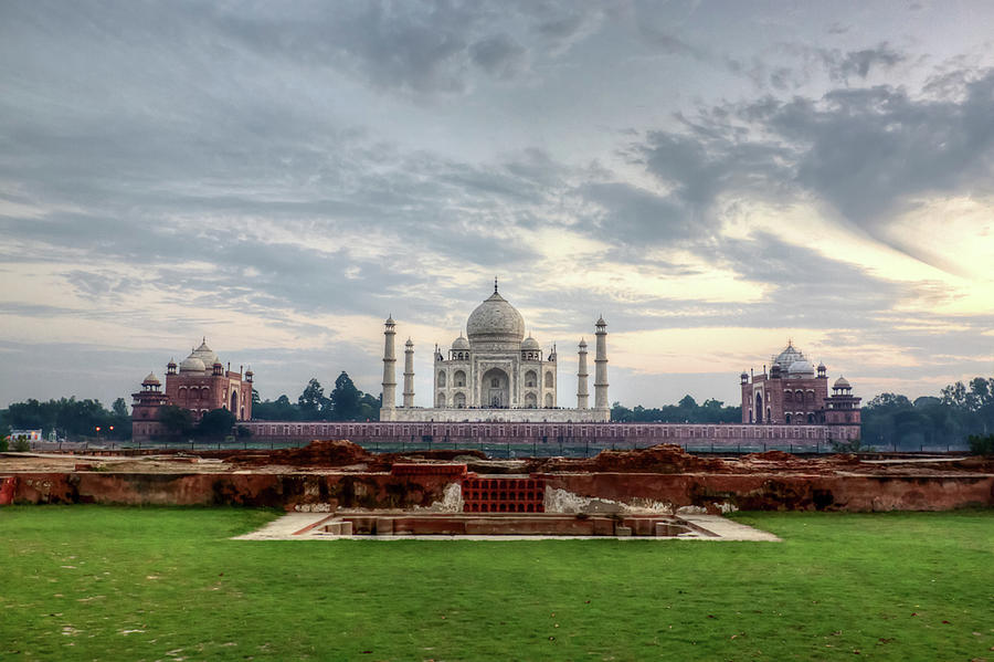 The Taj Mahal Viewed From Methab Bagh Photograph by Emanuele Siracusa