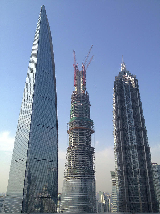 The Tallest Three Skyscrapers In Photograph by Wei Fang