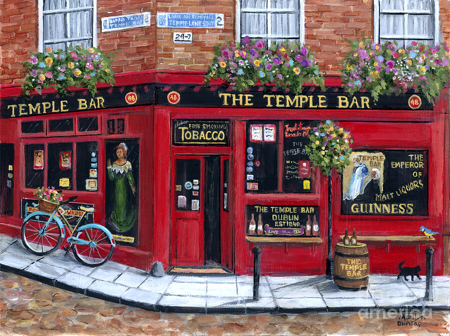 Flower Painting - The Temple Bar by Marilyn Dunlap