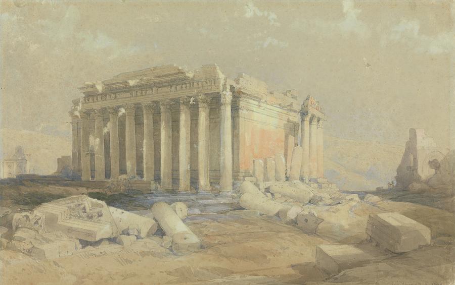 The Temple Of Baalbec Painting by David Roberts - Fine Art America