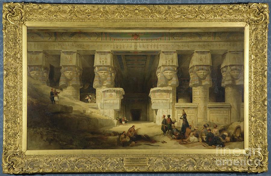 David Roberts Painting - The Temple Of Dendera, Upper Egypt, 1841 by David Roberts
