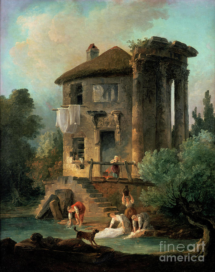 The Temple Of Vesta At Tivoli, Rome Drawing by Print Collector