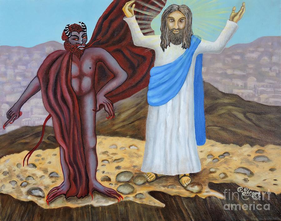 The Temptation Of Christ Painting