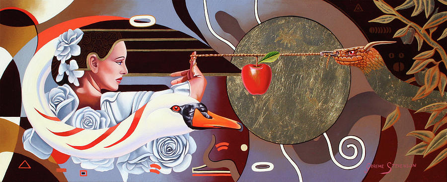 The Temptation Of Eve Painting By Graeme Stevenson 