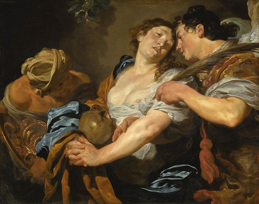 The Temptation of Saint Mary Magdalene Painting by Johann Liss