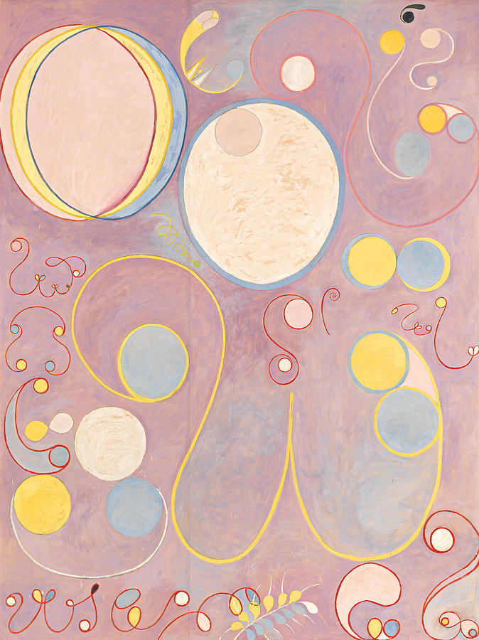 The Ten Largest no.8 Audulthood Group IV Painting by Hilma af Klint
