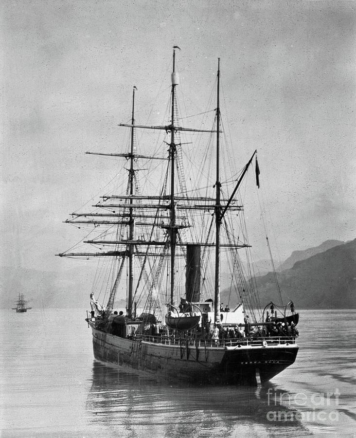The Terra Nova Sailed By Scott, In Antarctic Waters, 1910, Photo Photograph by English Photographer