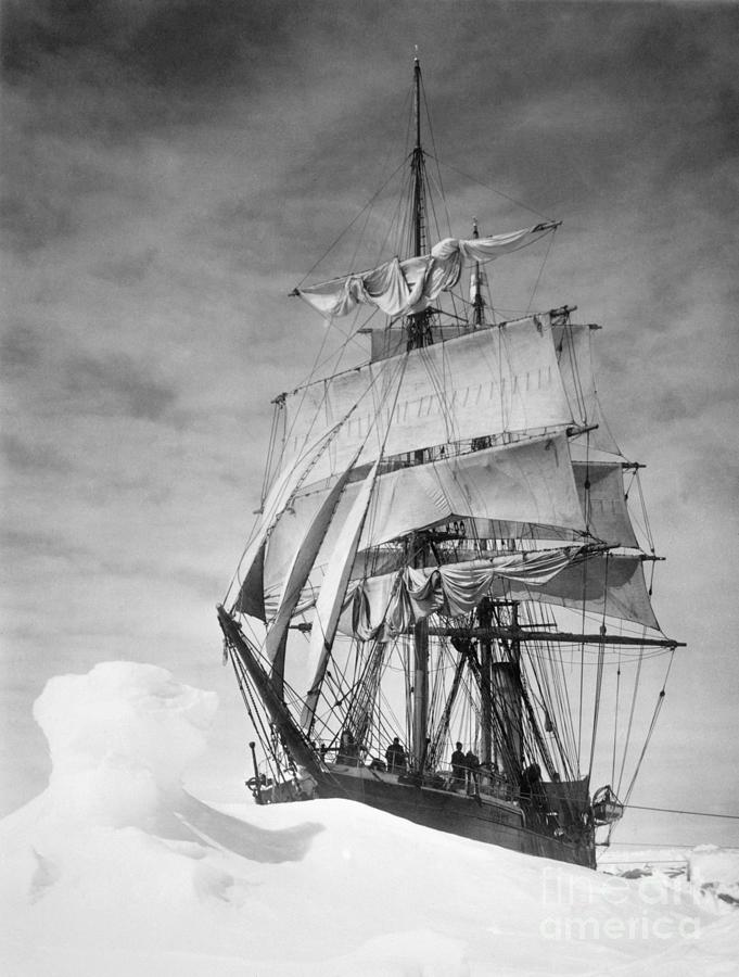 The Terra Nova Ship In Ice Pack At Pole Photograph by Bettmann