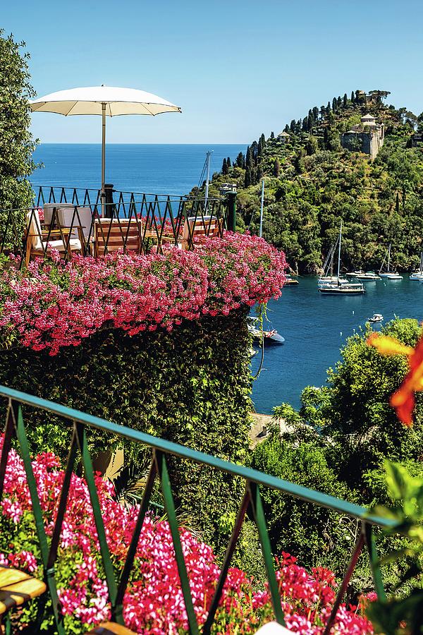 The Terrace Of The Legendary hotel Splendido In Portofino, Liguria, Italy Photograph by Jalag / Andrea Di Lorenzo