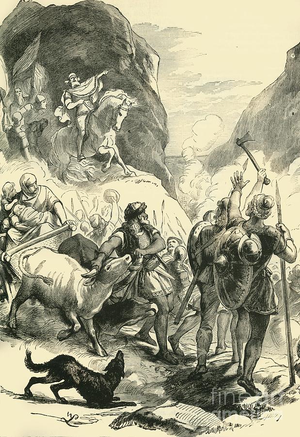 The Teutons On The March Drawing by Print Collector