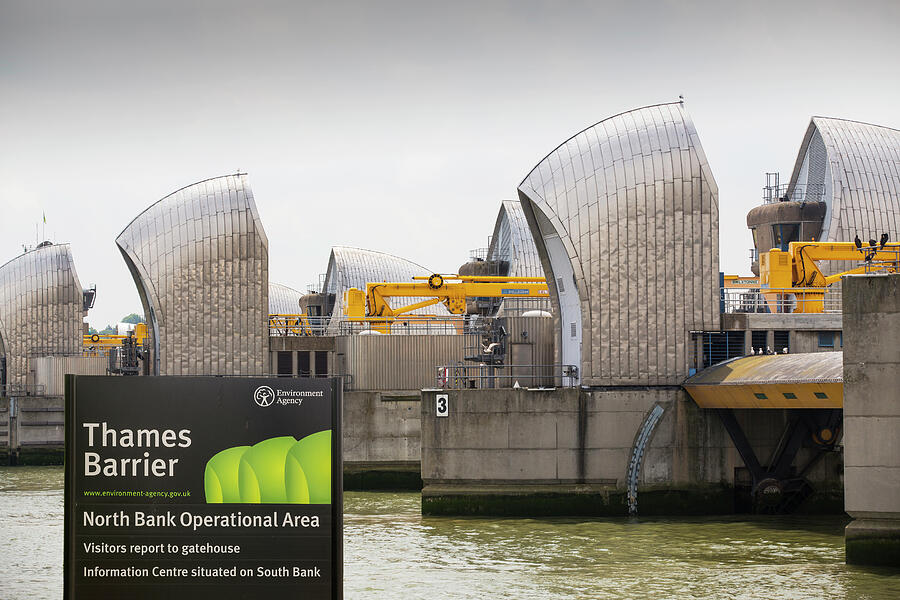 The Thames Barrier On The River Thames In London. It Was Photograph by Ashley Cooper / Naturepl.com The Thames Barrier On The River Thames In London. It Was Photograph by Ashley Cooper / Naturepl.com