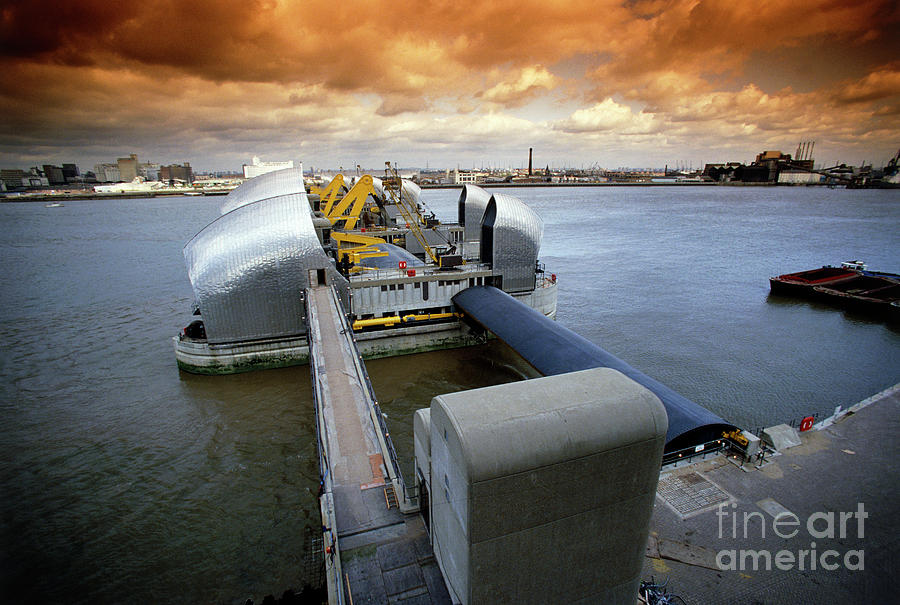 The Thames Flood Barrier Photograph By Ben Johnson Science Photo Library   The Thames Flood Barrier Ben Johnsonscience Photo Library 