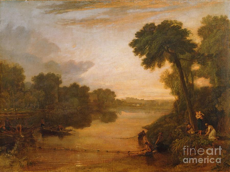 The Thames Near Windsor, C.1807 Painting by Joseph Mallord William Turner
