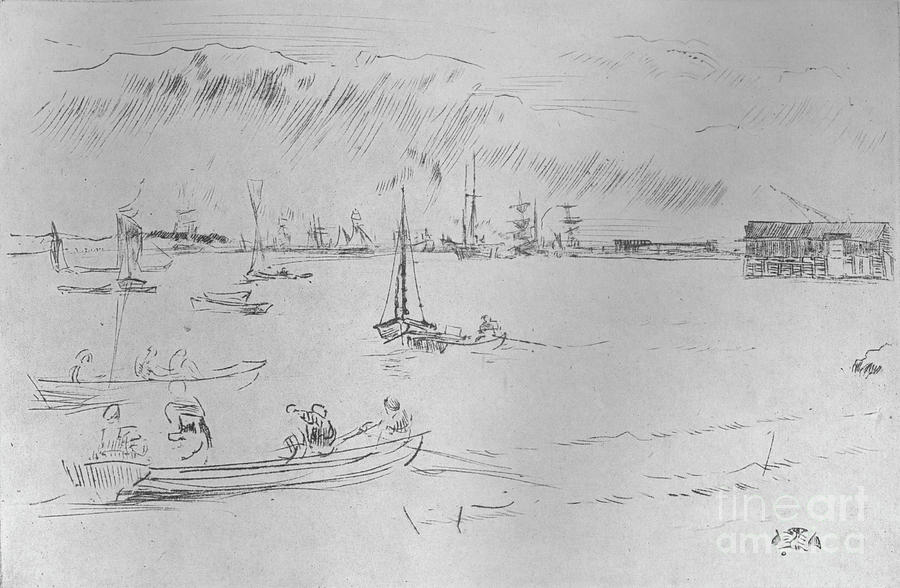 The Thames Towards Erith, C1877, 1904 Drawing by Print Collector