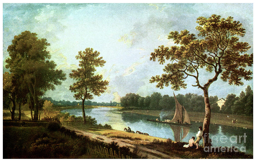 The Thames, Twickenham, C1762 1956 Drawing by Print Collector