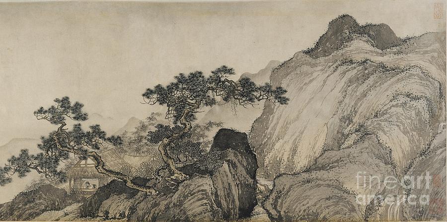 The Thatched Hut Of Dreaming Of An Immortal, Ming Dynasty Drawing by ...