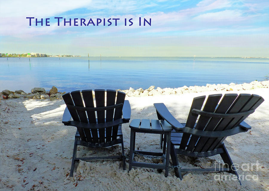 The Therapist Is In Beach Poster Photograph