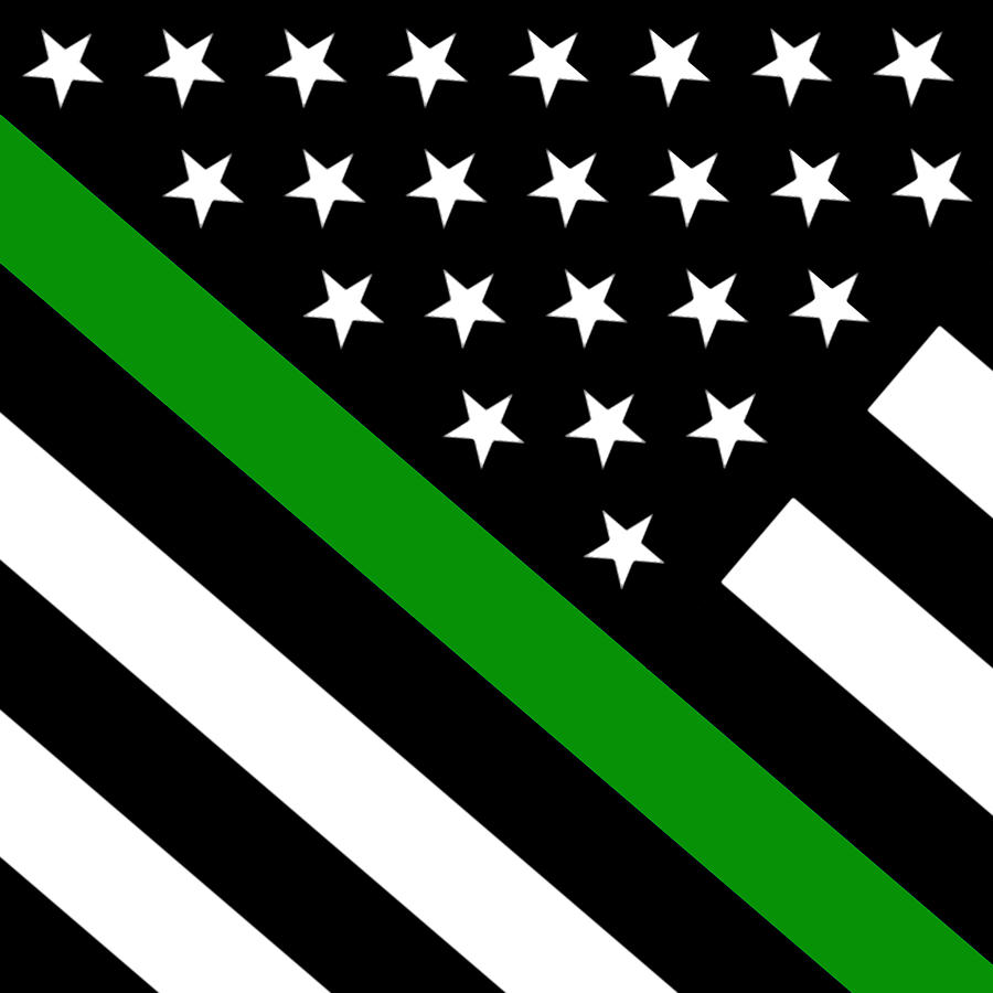 Distressed Thin Green Line American Flag SVG Digital Files 49 OFF
