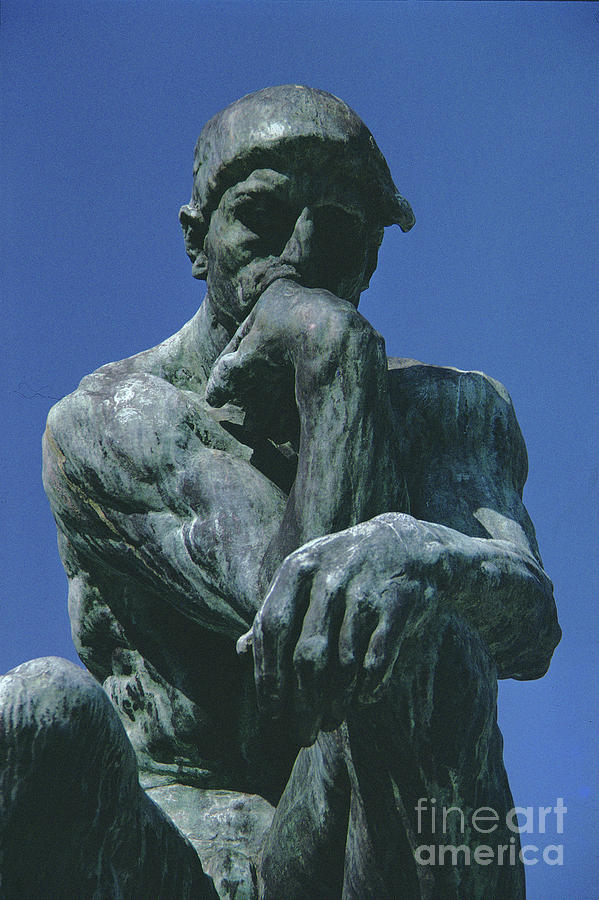 Auguste Rodin Photograph - The Thinker, Bronze by Auguste Rodin