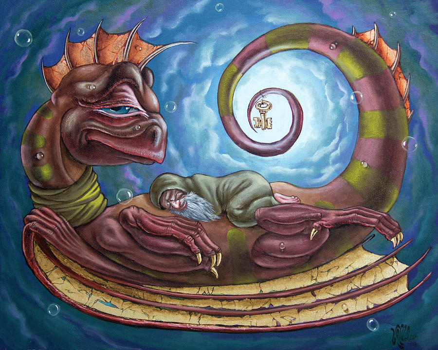 The Third dream of a celestial dragon Painting by Victor Molev