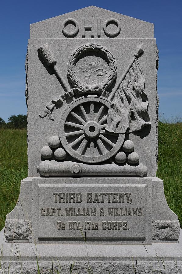 The Third Ohio Artillery Battery. Photograph by Daniel Ladd