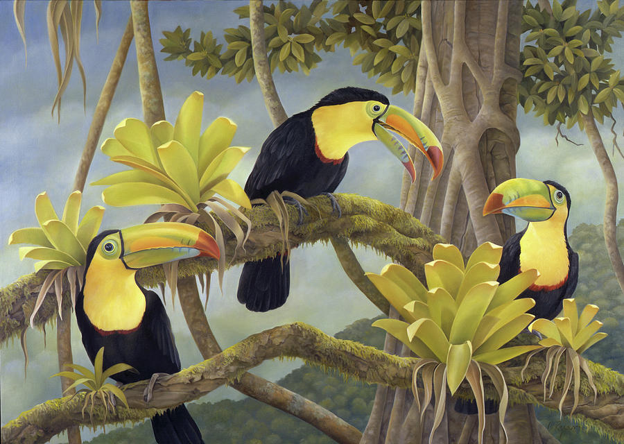 Tree Painting - The Three Amigos by Laura Regan