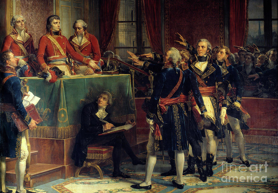 The Three Consuls: Bonaparte, Cambaceres And Lebrun Receiving The Oaths ...