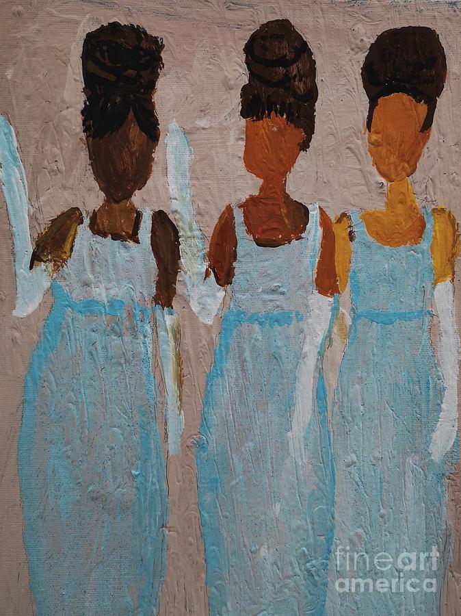 The Three Degrees Painting by Jennylynd James