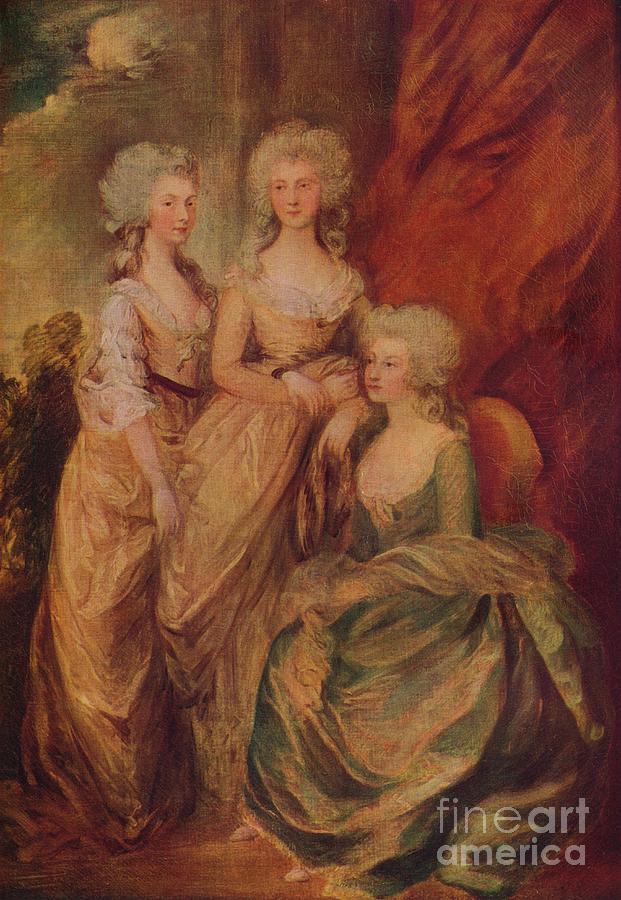 The Three Eldest Princesses Drawing by Print Collector