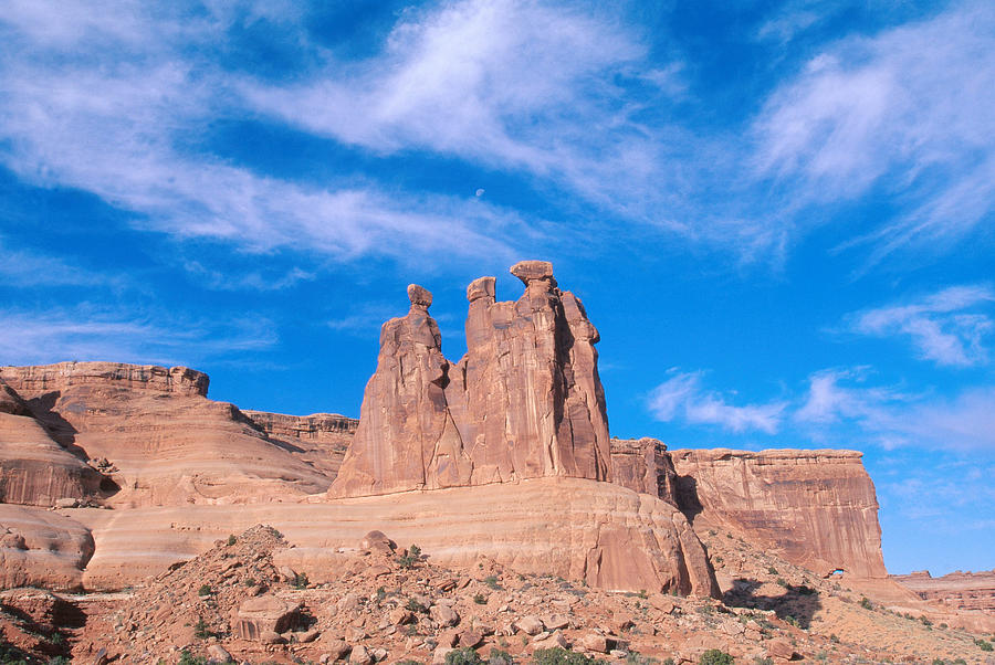 The Three Gossips, Arches National Park Photograph by David Hosking