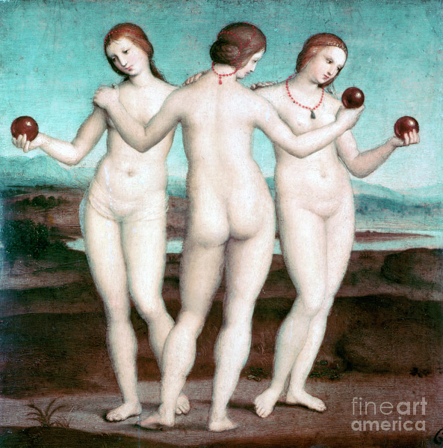 The Three Graces, 1504-1505. Artist Drawing by Print Collector