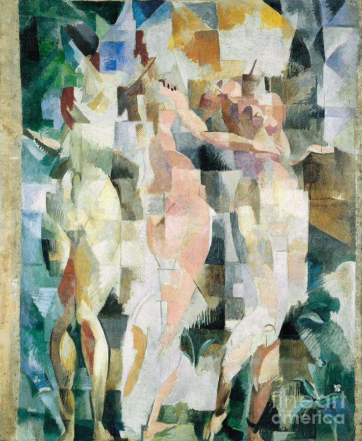 Robert Delaunay Painting - The Three Graces; Les Trois Graces, 1912 by Robert Delaunay