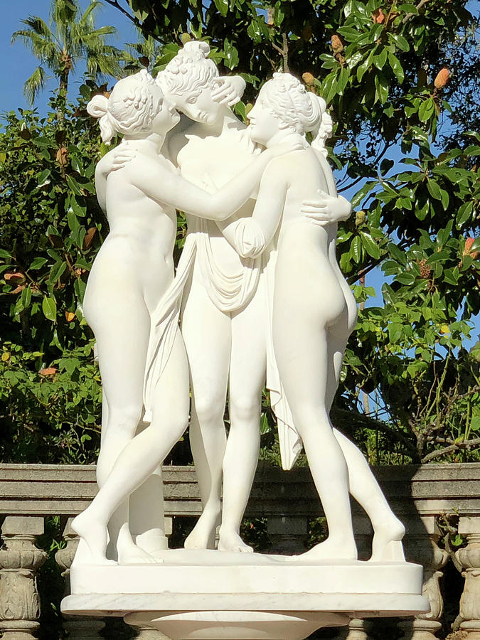 The Three Graces of Hearst Castle Photograph by Barbara Snyder