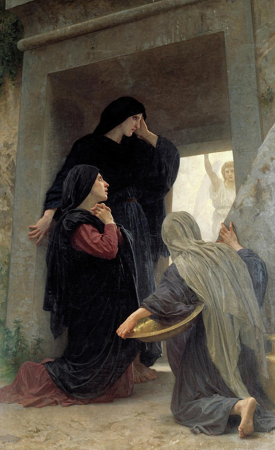 Madonna Painting - The Three Marys at the Tomb by William-Adolphe Bouguereau