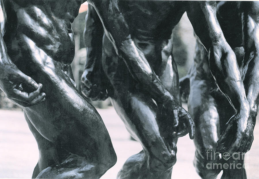 Nude Photograph - The Three Shades, Detail Of The Torso And Arms, 1881 Bronze, Detail by Auguste Rodin