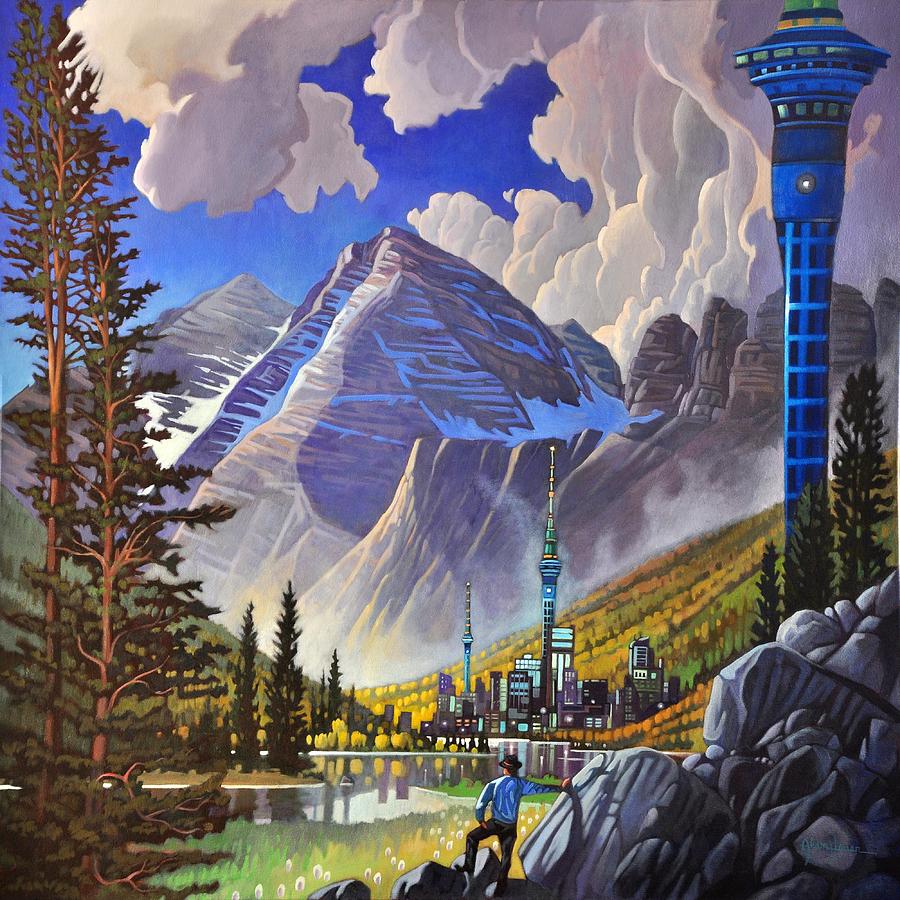 The Three Towers Painting by Art West