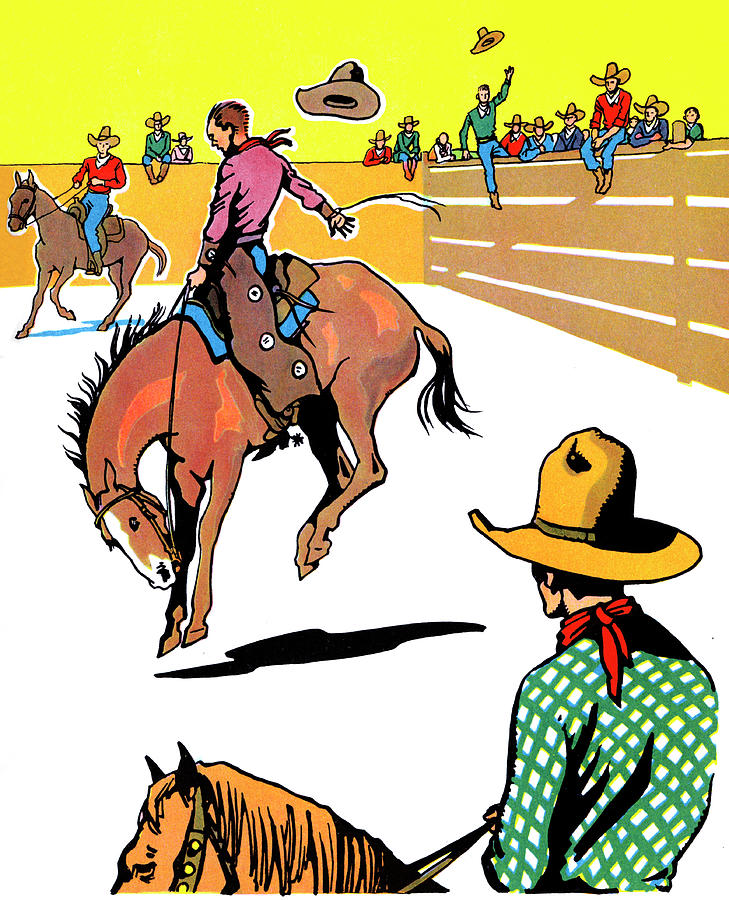 The Thundertop Cowboys Painting by Armstrong Sperry