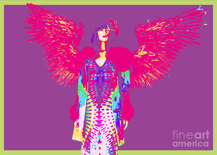 The Tie-dyed Angel #2 Neon Photograph