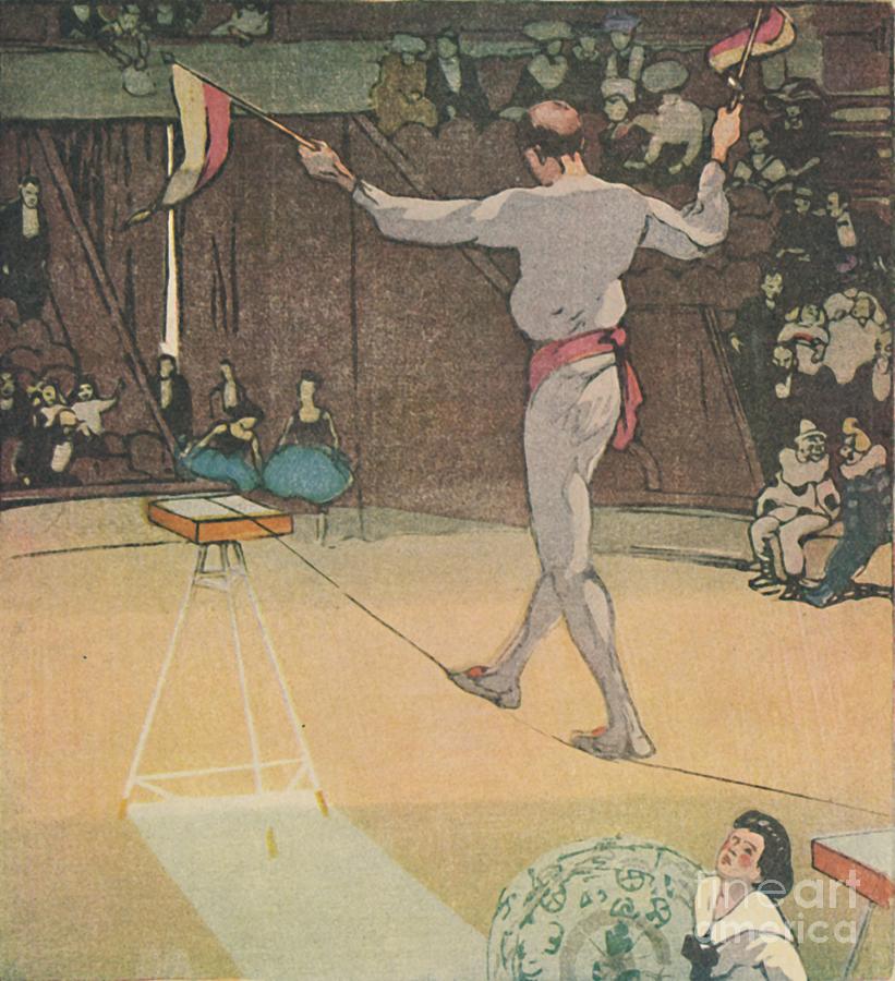 The Tight-rope Dancer Drawing by Print Collector