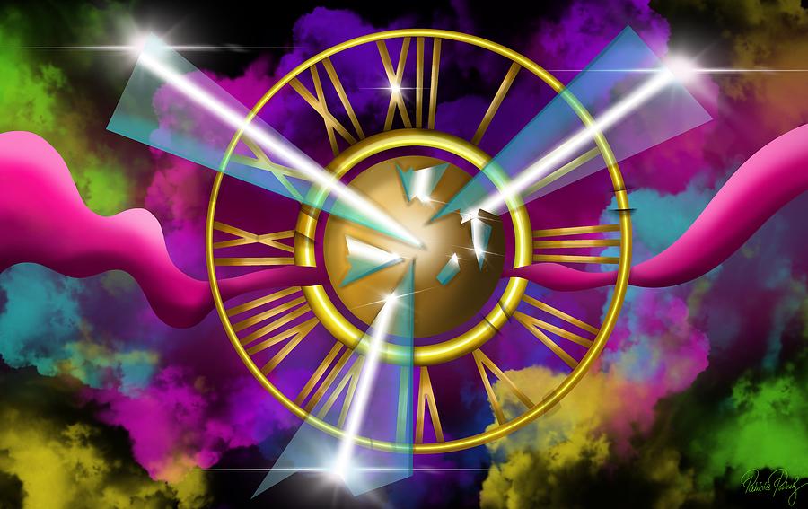 The time travel - Your future begins now Painting by Patricia Piotrak