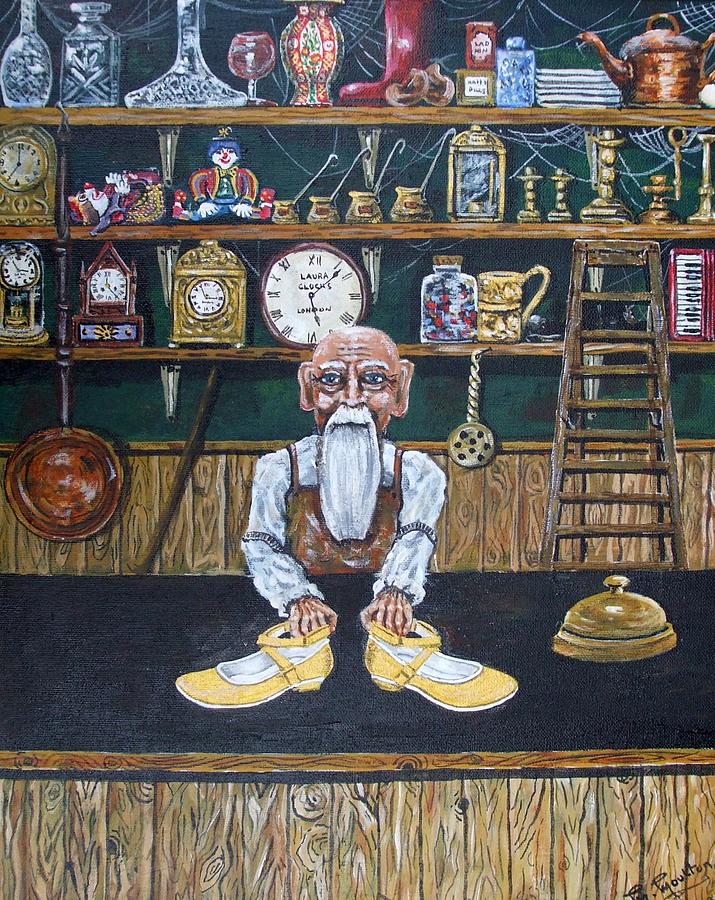 The tiny man shoes Kay the magic shoes Painting by Mackenzie Moulton