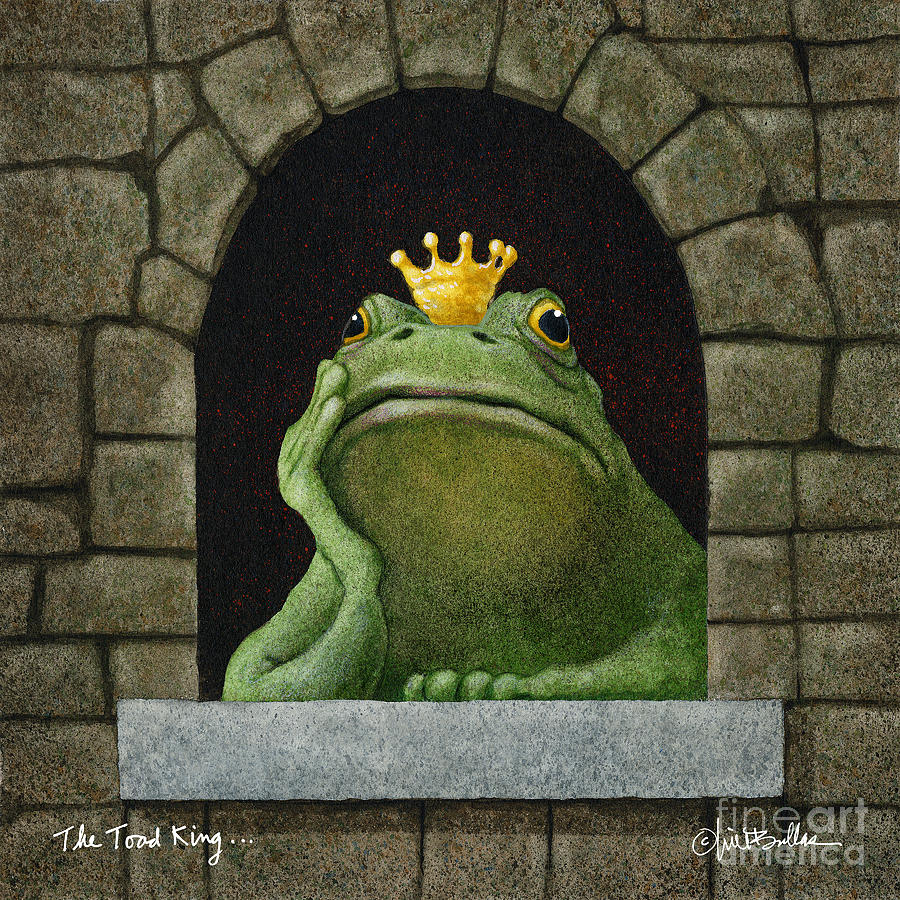 The Toad King Painting by Will Bullas