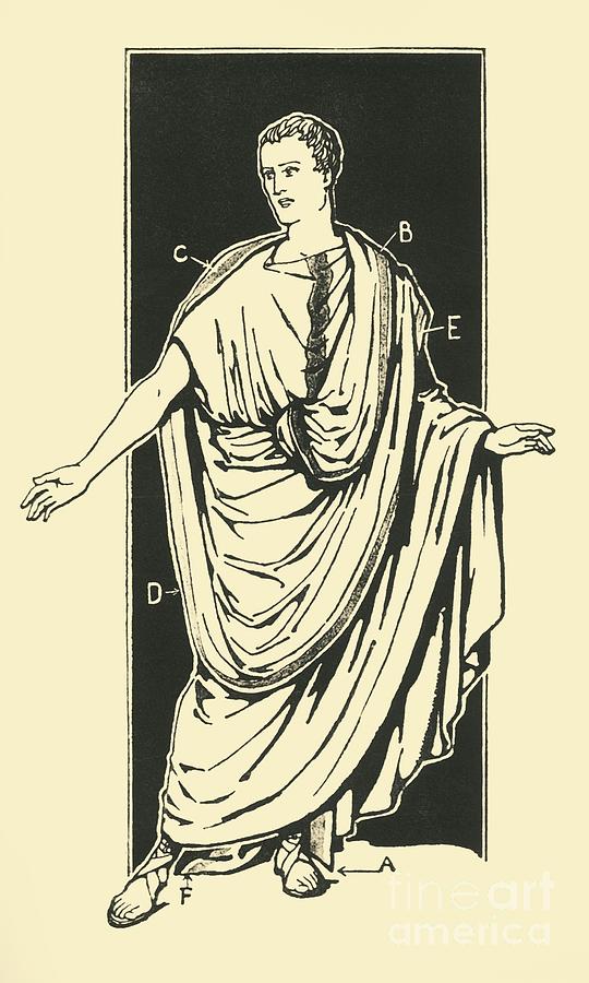 The Toga Praetexta Drawing by Print Collector