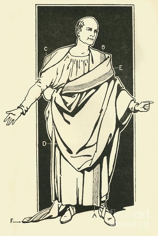 The Toga Umbo Drawing by Print Collector