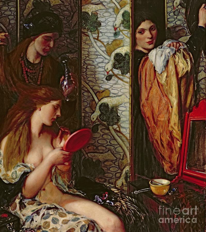 The Toilet, 1912 Painting by Charles Haslewood Shannon