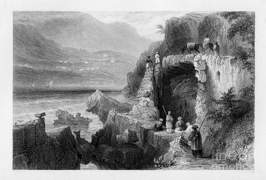 The Tomb Of St George, Bay Of Kesrouan Drawing by Print Collector