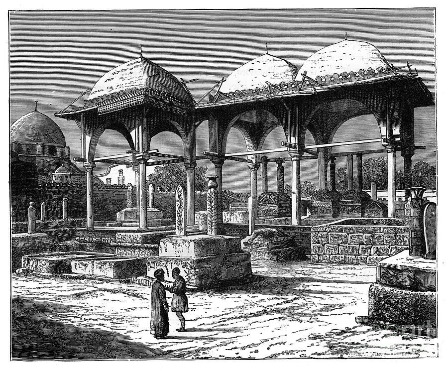 The Tomb Of The Mamelukes, C1890 Drawing by Print Collector