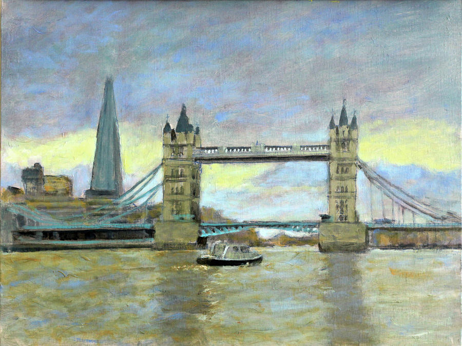 The Tower Bridge Painting by David Zimmerman
